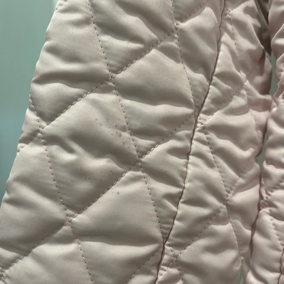 Girls Light Pink Burberry Quilted Jacket - Size 14 - Picture 2 of 11